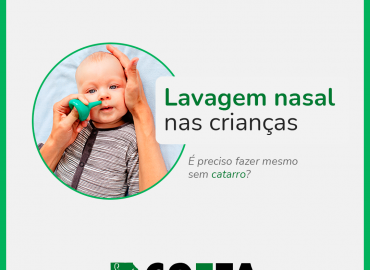 É preciso fazer lavagem nasal em crianças sem catarro?