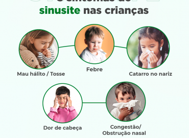 Sintomas de sinusite nas crianças